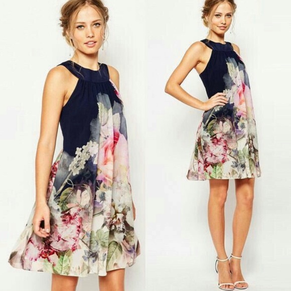 Ted Baker Floral Dress - Size 2 - Picture 3 of 5